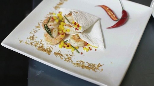 Camarão - Crepe de tapioca